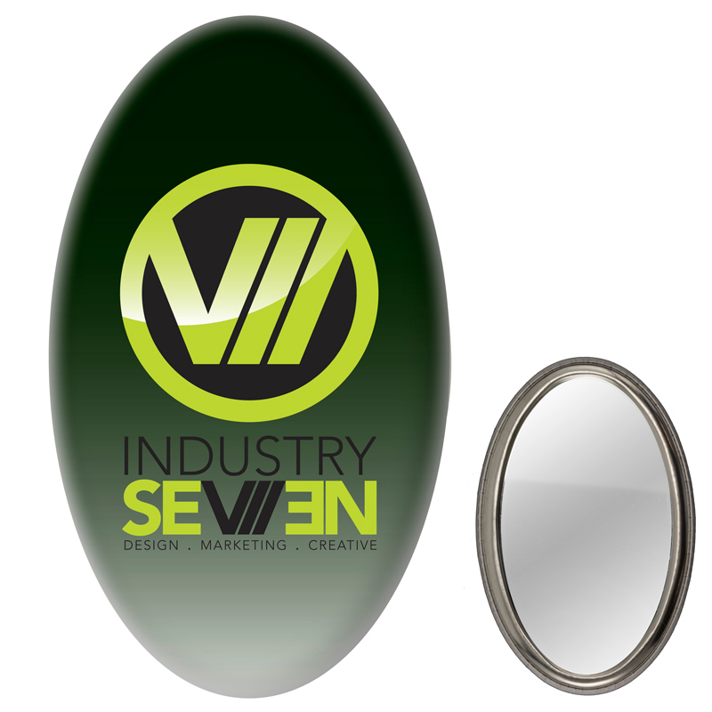 Oval Mirror Button