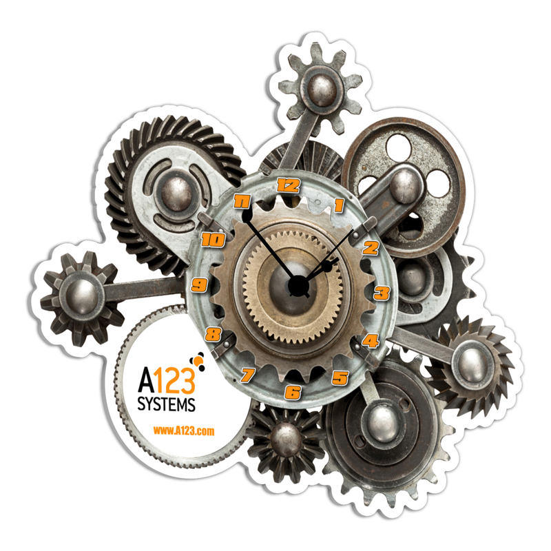 Custom Die Cut Clock