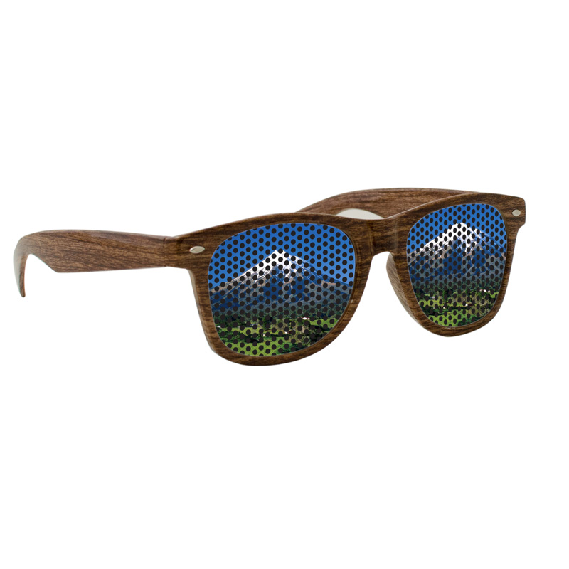 Lenstek Wood Grain Miami Sunglasses