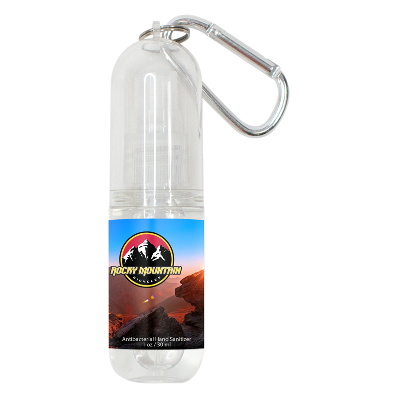 Bullet Antibacterial Hand Sanitizer with Carabiner