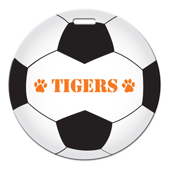Soccer Ball Luggage Tag