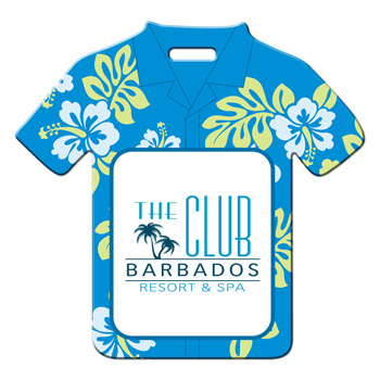 Hawaiian Shirt Luggage Tag