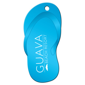 Green Flip Flop Luggage Tag